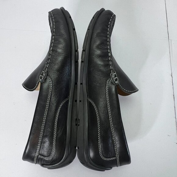 Men’s Ecco Black Leather Loafers Size 41